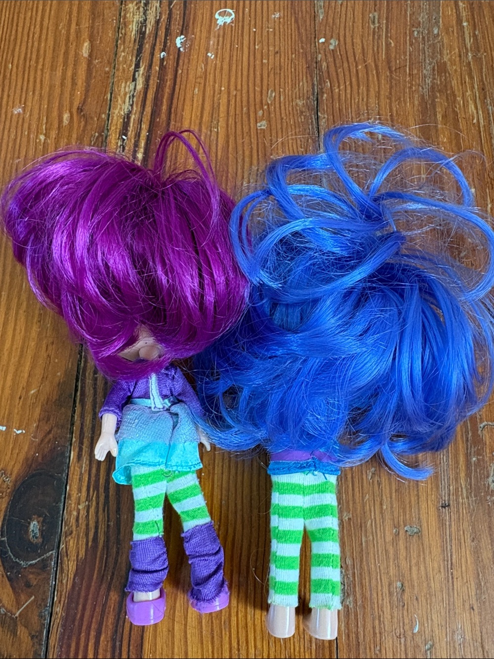 Strawberry Shortcake & Plum Pudding Mini Dolls - Set of 2 Y2K - Picture 2 of 2